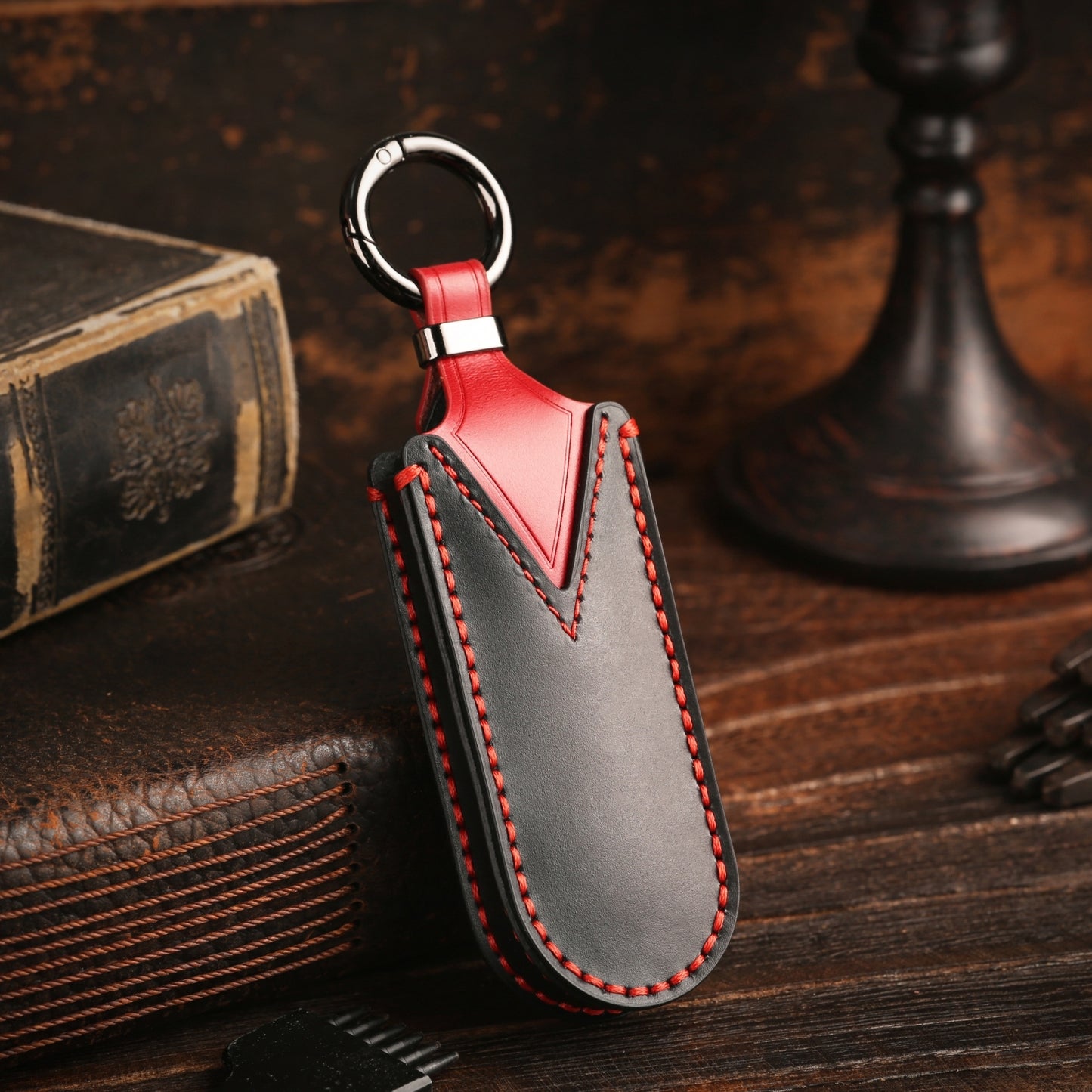 【改良版】三和シャッター リモコン キーケース リモコンカバー スマートキー スマートリモコン リモコンキー キーカバー 本革キーケース 車庫の鍵 C1 引越し祝い プレゼント 彼氏 父の日 ギフト