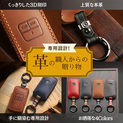 【改良版】 エンジンスターター ケース マツダ 新型 CX8 CX5 CX30 MX30 MAZDA3 MAZDA2 マツダ3 CX60 キーケース 本革 レザー カバー キーシェル 新型 マツダ リモコンスターター ケース 納車祝い 父の日 ギフト