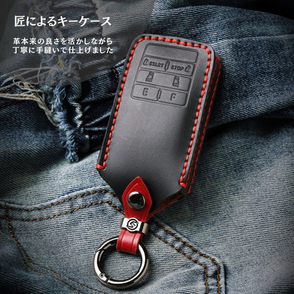 【改良版】トヨタ エンジンスターター カバー アルファード30系 ノア80系 VOXY 80系 カローラ 新型ハリアー 80系 C-HR スマー 本革 カバー キーケース エンジンスターター 一体型 保護ケース 専用設計 納車祝い 父の日 ギフト