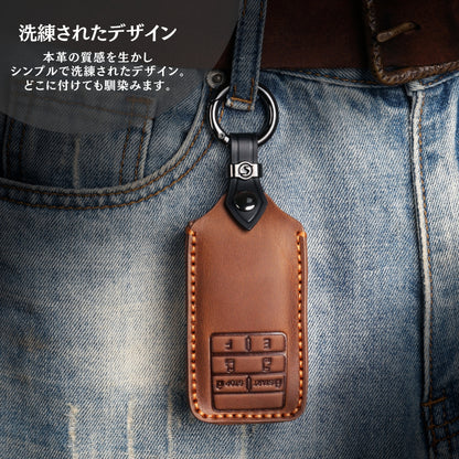 【改良版】トヨタ エンジンスターター カバー アルファード30系 ノア80系 VOXY 80系 カローラ 新型ハリアー 80系 C-HR スマー 本革 カバー キーケース エンジンスターター 一体型 保護ケース 専用設計 納車祝い 父の日 ギフト
