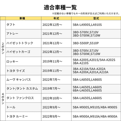新型タフト トヨタ ライズ ダイハツ ロッキー キーケース 本革 柔らかい 高級キーカバー TOYOTA raize DAIHATSU rocky TAFT ダイハツ タント キャンバス 新型 ルーミー アクセサリー カスタム パーツ 納車祝い 父の日 ギフト