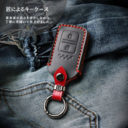 WRV キーカバー ステップワゴン スマートキーケース ホンダ フリード オデッセイ ヴェゼル フィット 本革 キーケース メンズ 車の鍵 スマートキーカバー おしゃれ かっこいい Honda キーカバー 鍵 父の日 ギフト