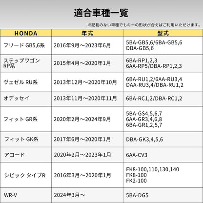 WRV キーカバー ステップワゴン スマートキーケース ホンダ フリード オデッセイ ヴェゼル フィット 本革 キーケース メンズ 車の鍵 スマートキーカバー おしゃれ かっこいい Honda キーカバー 鍵 父の日 ギフト