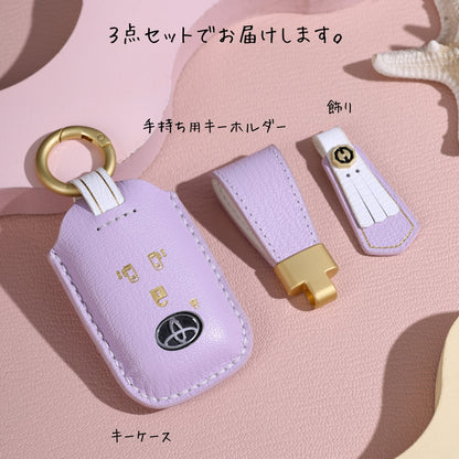 くすみカラー キーケース ダイハツ レディース ムーヴ キャンバス 本革 キーカバー トヨタ ライズ ロッキー 新型 タフト ルーミー タント カスタム raize TANTO rocky TAFT 納車祝い アクセサリー カスタム パーツ 父の日 ギフト