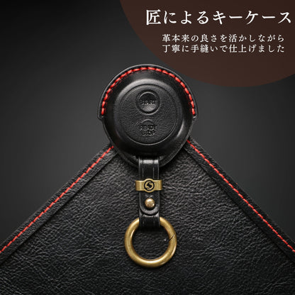 【改良版】ホンダ エンジンスターター カバー キーケース 本革 フリード 新型ヴェゼル ステップワゴン zrv エンスタ ケース 本田 丸型 エンジンスターター ケース Honda キーケース かっこいい プレゼント 彼氏 父の日 ギフト