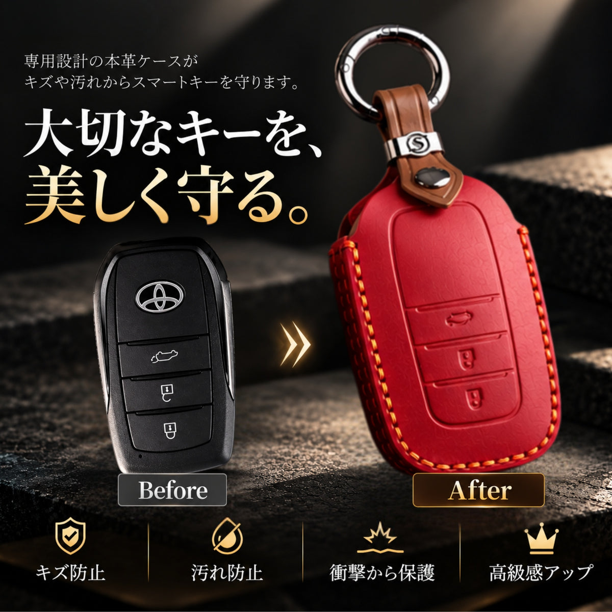 RAV4 60系 ランドクルーザー 300 ランドクルーザー 250 ヤリス ヤリス クロス カローラスポーツ カローラ カローラツーリング カローラクロス アクア クラウン 30系 クラウン クロスオーバー クラウン スポーツ プリウス 60系 ハリアー 80系 本革 キーケース キーカバー