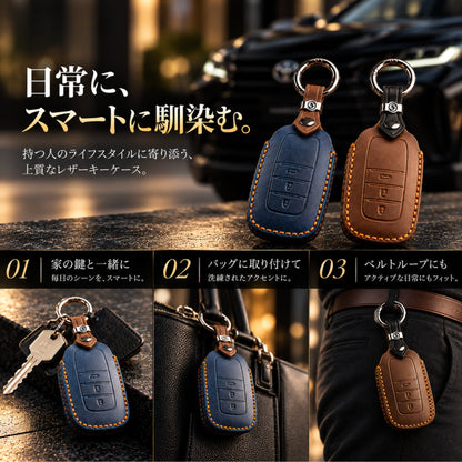 RAV4 60系 ランドクルーザー 300 ランドクルーザー 250 ヤリス ヤリス クロス カローラスポーツ カローラ カローラツーリング カローラクロス アクア クラウン 30系 クラウン クロスオーバー クラウン スポーツ プリウス 60系 ハリアー 80系 本革 キーケース キーカバー