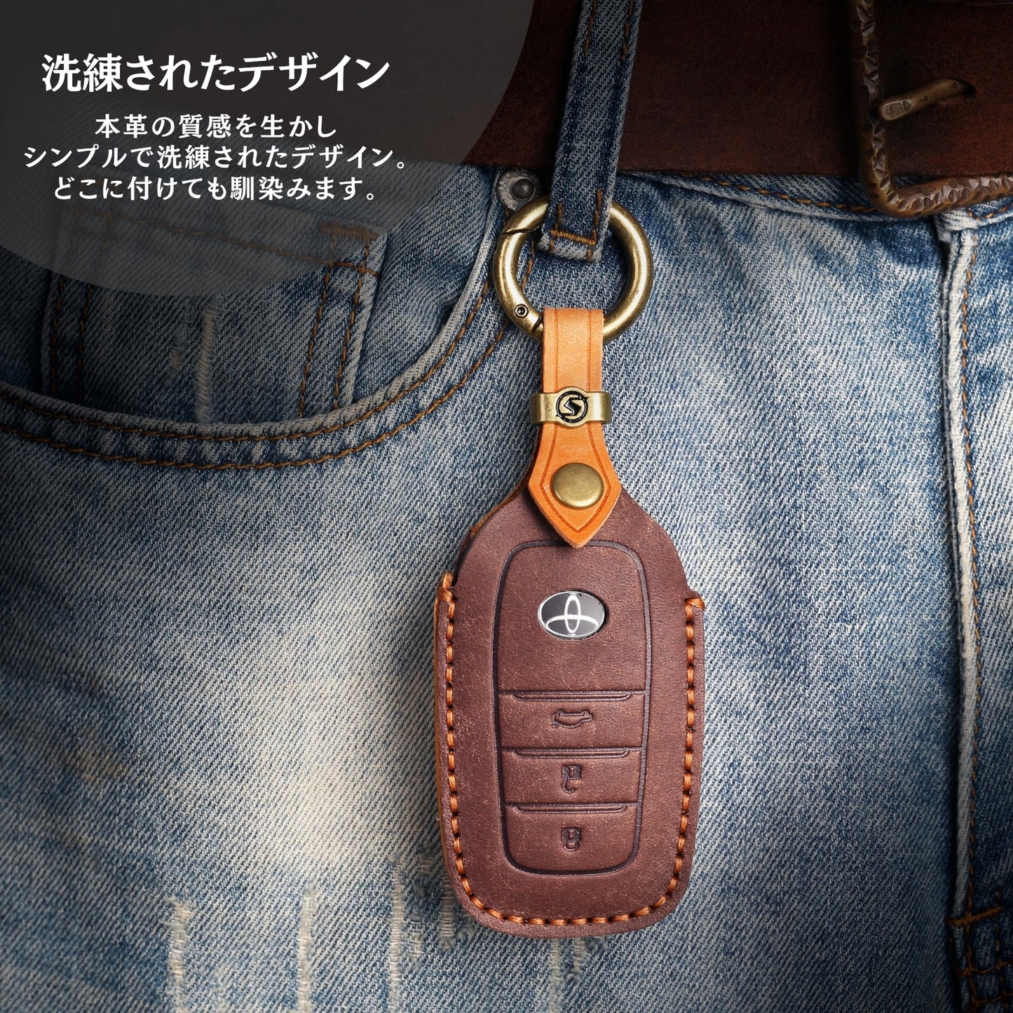 新型ハリアー 80系 ヤリス キーケース ヤリスクロス ランドクルーザー200系 ミライ MARK X 250G S 専用設計 キーケース 本革 プレミアム キーホルダー カスタム ドレスアップ レトロ風 キーケース  ホワイトデー ギフト
