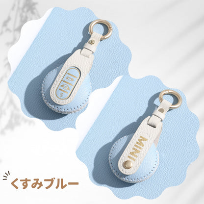 くすみカラー BMW MINI キーケース 本革 キーカバー ミニ Fシリーズ F60 F56 F55 F54 クーパー クーパーS クロスオーバー COOPER CROSSOVER キーカバー 専用設計 全面保護 アクセサリー カスタム パーツ 納車祝い 父の日 ギフト