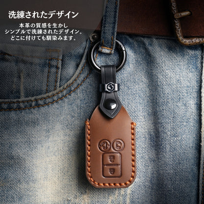 スズキ キーカバー ジムニーノマド フロンクス 新型 ジムニー シエラ 新型 ハスラー ソリオ バンディット スペーシア ワゴンR カスタム 本革キーケース SUZUKI 新型 スイフト クロスビー アクセサリー カスタム パーツ 納車祝い 父の日 ギフト