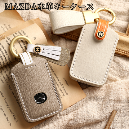 くすみカラー キーカバー 新型 MAZDA CX8 CX5 CX30 MX30 MAZDA3 マツダ6 CX60 MAZDA2 マツダ3 MAZDA3 ファストバック ロードスター 本革 新型マツダ スマートキーケース 3ボタン 納車祝い アクセサリー カスタム パーツ 父の日 ギフト