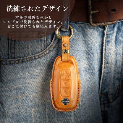 新型 エクストレイル T33系 キーカバー 本革 日産 ノート オーラ サクラ キーケース スマートキーケース アリア 新型 セレナ C28 ルークス 40系後期 2022年 最新 キーケース アクセサリー カスタム パーツ 父の日 ギフト