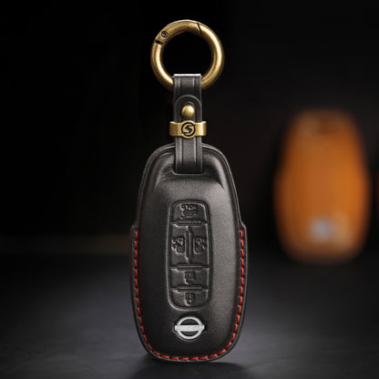 新型 エクストレイル T33系 キーカバー 本革 日産 ノート オーラ サクラ キーケース スマートキーケース アリア 新型セレナ C28 ルークス 40系後期 2022年 最新 キーケース アクセサリー カスタム パーツ 父の日 ギフト