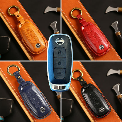 新型 エクストレイル T33系 キーカバー 本革 日産 サクラ キーケース スマートキーケース 日産 アリア 新型 セレナ C28 キーカバー ルークス 40系後期 キーシェル 2022年 最新 キーケース ギフト
