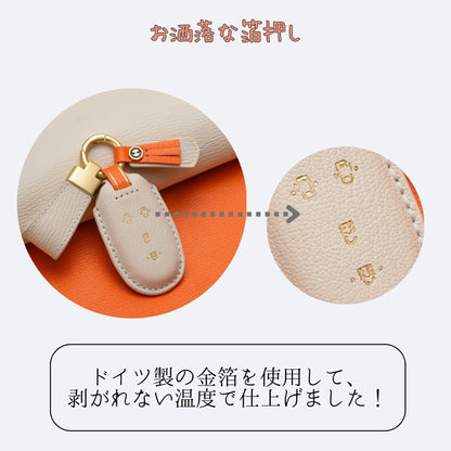 くすみカラー キーケース スズキ ワゴンR 44S アルト エブリイ ラパン レディース アルト ラパン キーカバー カスタム 本革 キーケース かわいい