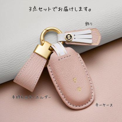 くすみカラー キーケース スズキ ワゴンR 44S アルト エブリイ ラパン レディース アルト ラパン キーカバー カスタム 本革 キーケース かわいい