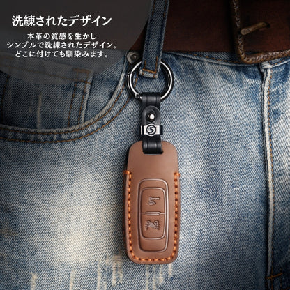 ホンダ バイク スマートキーケース 本革 新型 PCX125 / JK05 PCX160 / KF47 DIO110 / JK03 キーカバー honda バイク アクセサリー カスタムパーツ 彼氏 商品番号： pcx-01