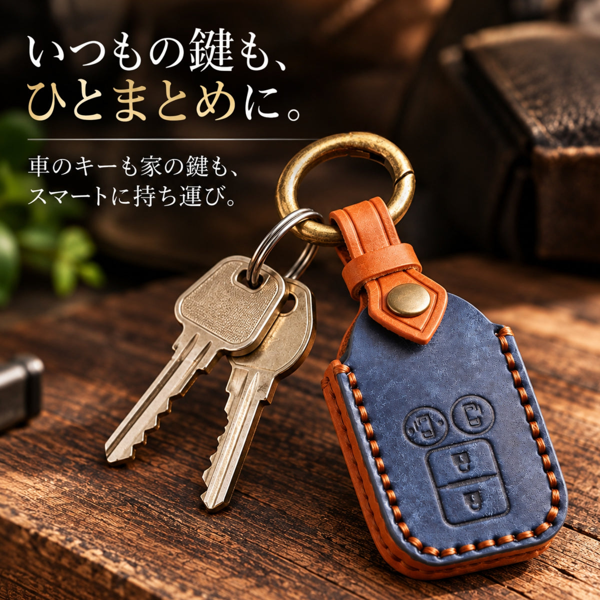 スズキ キーケース ジムニーノマド フロンクス キーカバー スペーシア 新型 ジムニー ハスラー ソリオ バンディット スペーシア ワゴンR カスタム なめし革 スイフト クロスビー アクセサリー パーツ 納車祝い プレゼント