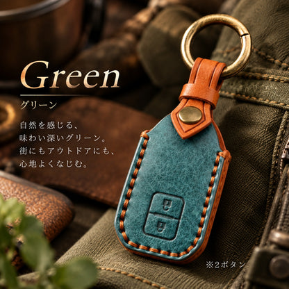 スズキ キーケース ジムニーノマド フロンクス キーカバー スペーシア 新型 ジムニー ハスラー ソリオ バンディット スペーシア ワゴンR カスタム なめし革 スイフト クロスビー アクセサリー パーツ 納車祝い プレゼント