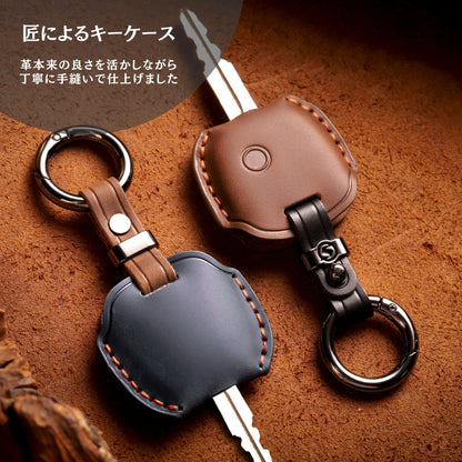 スズキ キーカバー エブリィ バン アルト ジムニー マツダ 日産 カスタム キーケース 本革 スマートキーケース 1ボタン カスタム パーツ ドレスアップ