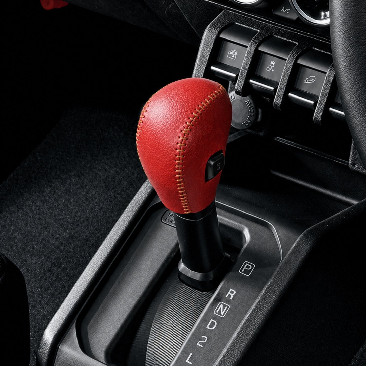 スズキ ジムニー アクセサリー  ジムニーノマド suzuki シフトノブカバー シフトレバー ブーツ カスタム 内装 パーツ ドレスアップ 手縫い不要 母の日 ギフト