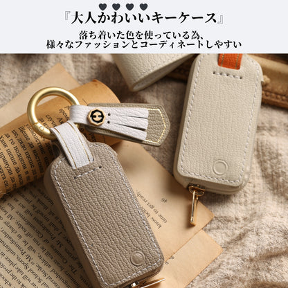 Tebraキー くすみカラー キーケース Clavis マンション ハンズフリー キーカバー　引っ越し祝い スマートキーカバー　マンションの鍵 プレゼント ギフト B4 父の日 ギフト