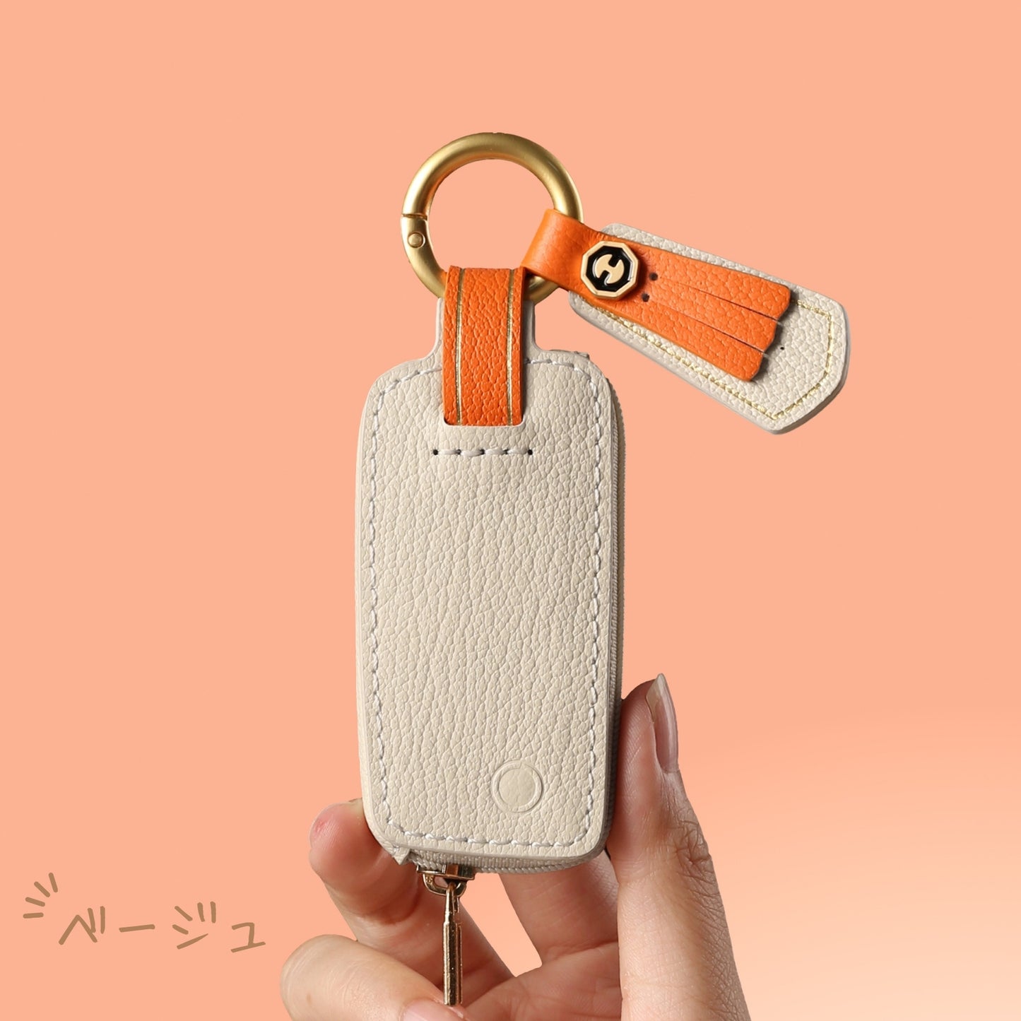【新型キー対応】Tebraキー くすみカラー　THKY‐02L ケース 本革 キーカバー キーケース Clavis マンション ハンズフリー キーカバー ギフト 彼氏 ホワイトデー ギフト