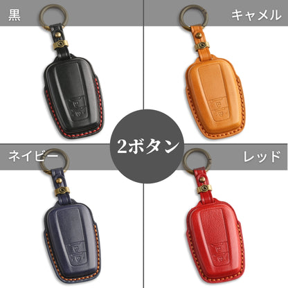 ランクル 250系 300系 プリウス 60系 キーケース アクセサリー 新型 ハリアー 80系 ヤリスクロス キーカバー カローラクロス 後期型 高級本革 キーケース カスタム パーツ ドレスアップ アクセサリー 納車祝い 父の日 ギフト