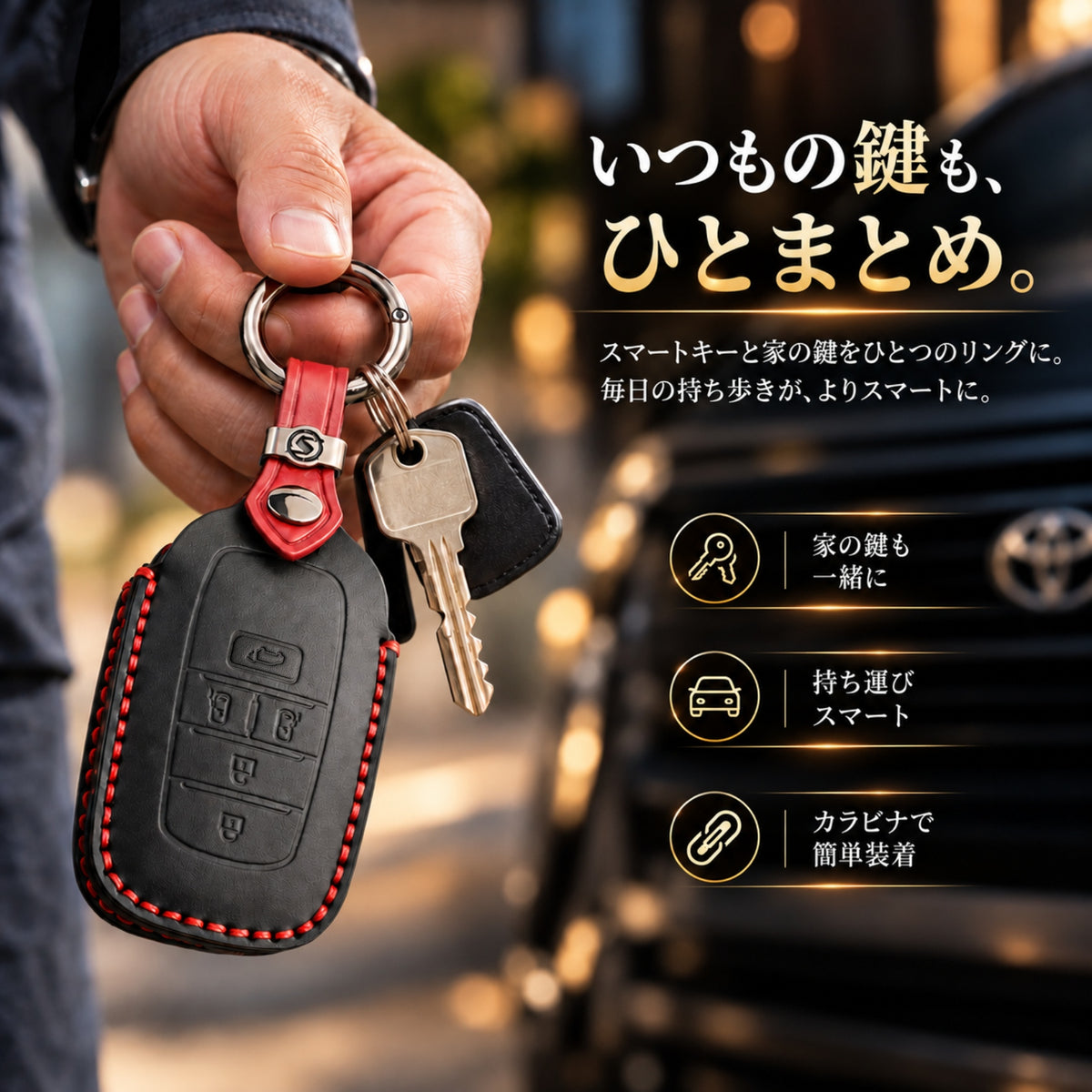 新型ヴォクシー 90系 キーケース VOXY 90系 ノア 90系 新型ヴォクシー 2024年 新型シエンタ 新型アルファード ヴェルファイア 40系 トヨタ 本革キーカバー voxy NOAH 90系 アクセサリー カスタム パーツ 父の日 ギフト