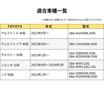 VOXY 90系 キーカバー 高級牛革 新型ヴォクシー 90系 キーケース ノア 90系 キーカバー 新型ヴォクシー 新型 アルファード 40系 ヴェルファイア 40 新型シエンタ トヨタ 本革 キーカバー voxy NOAH 90系 アクセサリー カスタム パーツ